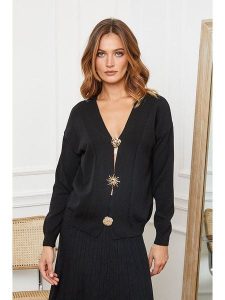 Joséfine Kardigan "Alabess" w kolorze czarnym rozmiar: M. Czarne kardigany Joséfine. Za 209,82 zł.