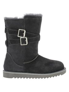 NICEBAY Skórzane kozaki zimowe "Mells Waterproof" w kolorze szarym rozmiar: 36. Szare kozaki NICEBAY, na zimę, bez wzorów, z materiału, bez obcasa, bez zapięcia. Za 184,89 zł.