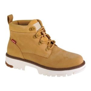 Levis Buty Levi's Solvi Ankle 233618-932-74 żółte. Żółte botki bez wzorów, z materiału, bez obcasa, bez zapięcia. Za 585,01 zł.
