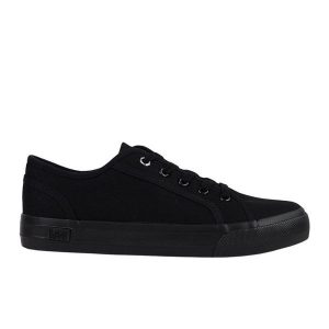 Buty trampki Lee Ava 50251009 11A czarne. Czarne trampki bez wzorów, z gumy, bez zapięcia. Za 218,95 zł.