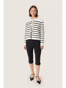 Soaked in Luxury Kardigan w kolorze kremowo-czarnym rozmiar: S. Brązowe kardigany Soaked in Luxury, z bawełny. Za 130,99 zł.