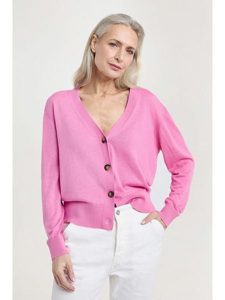 Josephine & Co Kardigan "August" w kolorze jasnoróżowym rozmiar: M. Różowe kardigany Josephine & Co, z wełny. Za 219,60 zł.