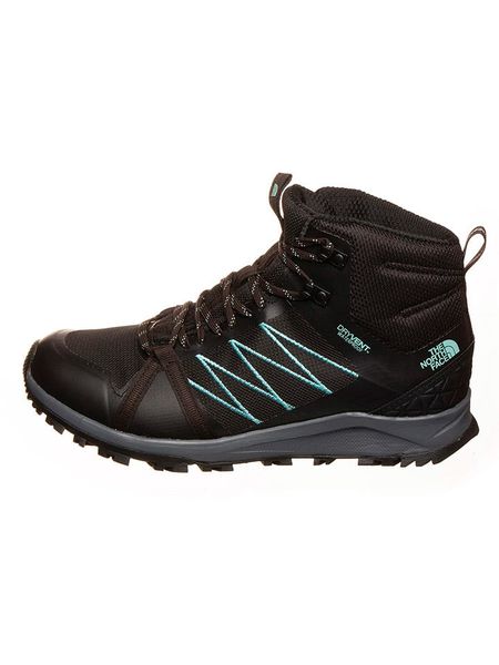The North Face Buty turystyczne "Litewave Fastpack II" w kolorze czarno-turkusowym rozmiar: 36. Czarne buty trekkingowe The North Face, z materiału, bez zapięcia. Za 165,71 zł.