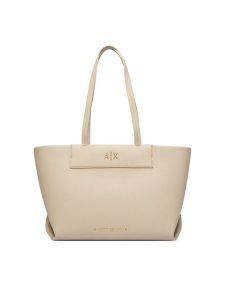 Armani Exchange Torebka XW001538 AF26447 U6208 Beżowy. Brązowe shopper bag Armani Exchange, bez wzorów, ze skóry, bez dodatków. Za 654,99 zł.