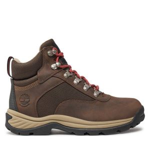 Trapery Timberland. Brązowe buty zimowe Timberland, bez obcasa, bez zapięcia. Za 769,99 zł.