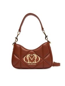 LOVE MOSCHINO Torebka JC4080PP1NLC0312 Brązowy. Brązowe torebki klasyczne LOVE MOSCHINO, bez wzorów, ze skóry, bez dodatków. Za 669,99 zł.