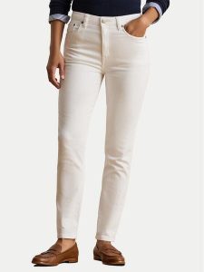LAUREN RALPH LAUREN Jeansy 200926078001 Biały Skinny Fit. Białe jeansy Lauren Ralph Lauren, bez wzorów, z bawełny. Za 597,99 zł.