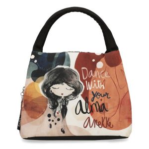 Kolorowa Damska Torba Na Lunch Anekke. Czerwone shopper bag Anekke, bez wzorów, bez dodatków. Za 79,99 zł.