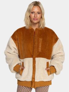 Billabong Kurtka bomber Wave Melody EBJJK00114 Écru Regular Fit. Kurtki Billabong, m, bez wzorów, z syntetyku, bez kaptura. Za 519,99 zł.