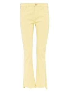 True Religion Dżinsy "Halle" - Slim fit - w kolorze żółtym rozmiar: W28. Żółte jeansy True Religion, z aplikacjami. Za 250,35 zł.