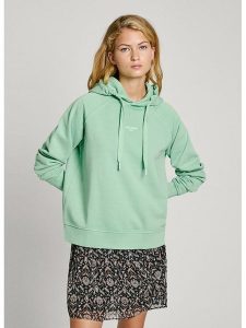 Pepe Jeans Bluza w kolorze jasnozielonym rozmiar: L. Zielone bluzy Pepe Jeans, l, bez wzorów, z bawełny, z kapturem. Za 175,67 zł.