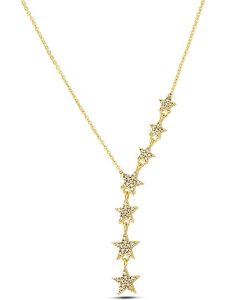 Atelier MIU Pozłacany naszyjnik z elementami ozdobnymi - dł. 49 cm rozmiar: onesize. Żółte naszyjniki Atelier MIU, z cyrkonią, pozłacane. Za 78,66 zł.