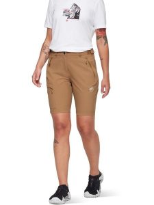 Mammut Szorty funkcyjne "Runbold IV" w kolorze jasnobrązowym rozmiar: 36. Brązowe spodenki sportowe Mammut, bez wzorów, z materiału, outdoorowe. Za 169,95 zł.