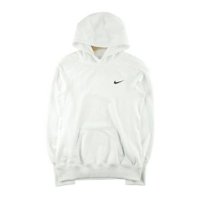 Second life - Damska bluza z kapturem Therma-Fit - Stan dobry. Białe bluzy Nike, bez wzorów, z kapturem. Za 105,71 zł.