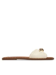 Steve Madden Klapki 11005571 Biały. Białe klapki Steve Madden, bez wzorów, ze skóry, bez obcasa. Za 429,99 zł.