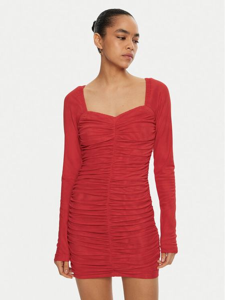 ROTATE Sukienka koktajlowa 114441 Czerwony Regular Fit. Czerwone kombinezony Rotate, bez wzorów, z syntetyku, wizytowe, bez kołnierzyka, bez ramiączek. Za 569,99 zł.