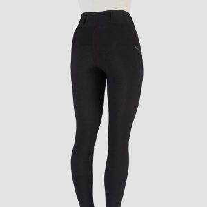 Damskie legginsy jeździeckie z pełną przyczepnością EQPRO Perfection EP. Czarne legginsy HORKA, bez wzorów, z dzianiny, z podwyższonym stanem. Za 362,00 zł.