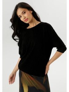 Aniston Koszulka w kolorze czarnym rozmiar: 42. Czarne bluzki Aniston, bez wzorów, bez kołnierzyka, bez ramiączek. Za 78,47 zł.