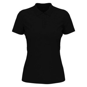 Damska Koszulka Polo Lux. Czarne bluzki STEDMAN, bez wzorów, bez kołnierzyka, bez ramiączek. Za 95,99 zł.