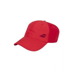 Czapka tenisowa unisex Babolat Basic Logo Cap. Czerwone czapki BABOLAT, bez wzorów, z materiału. Za 60,00 zł.