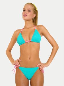 Banana Moon Bikini Brarolenka Popm MFQ44 Turkusowy. Niebieskie bikini Banana Moon, bez wzorów, z syntetyku. Za 369,99 zł.