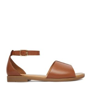 Sandały Lasocki. Brązowe sandały Lasocki, bez wzorów, bez obcasa, na płaskiej podeszwie, bez zapięcia. Za 159,99 zł.