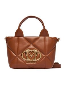 LOVE MOSCHINO Torebka JC4255PP0PLC0208 Brązowy. Brązowe kuferki LOVE MOSCHINO, bez wzorów, ze skóry, bez dodatków. Za 949,99 zł.