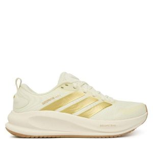 Buty do biegania adidas. Białe buty sportowe ADIDAS, bez wzorów, bez zapięcia, do biegania. Za 399,99 zł.