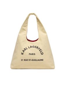 KARL LAGERFELD Torebka B1W50015 Beżowy. Brązowe torebki klasyczne KARL LAGERFELD, bez wzorów, z materiału, bez dodatków. Za 389,99 zł.