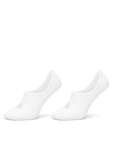 Calvin Klein Stopki 701228801 Biały. Białe skarpetki Calvin Klein, bez wzorów, z bawełny. Za 59,99 zł.