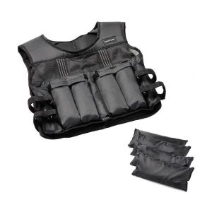 Tunturi Regulowana Kamizelka Obciążeniowa 10 Kg. Czarne kamizelki TUNTURI, uniwersalny, bez wzorów, bez kołnierzyka, bez ramiączek, bez kaptura. Za 299,00 zł.