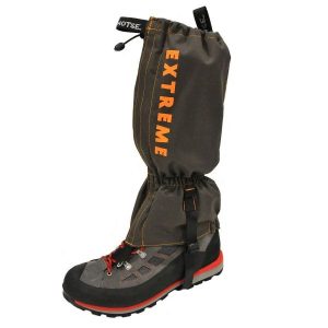 Stuptuty wodoodporne ochraniacze na buty Extreme. Szare buty trekkingowe LHOTSE, bez zapięcia. W wyprzedaży za 149,00 zł.