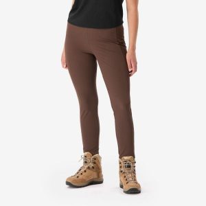 Legginsy trekkingowe damskie Simond MT500. Brązowe legginsy SIMOND, bez wzorów, z elastanu. Za 159,99 zł.
