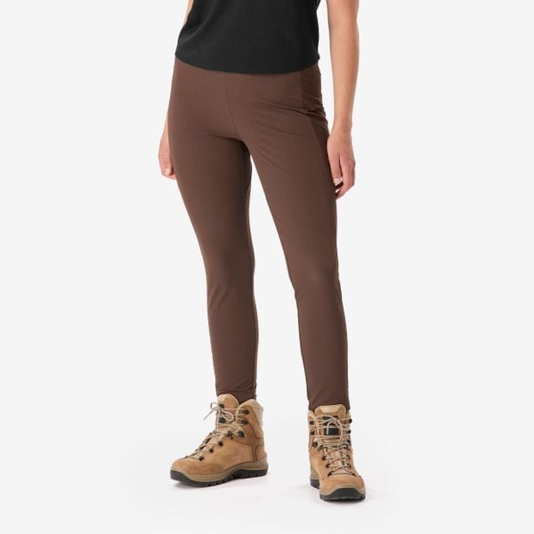 Legginsy trekkingowe damskie Simond MT500. Brązowe legginsy SIMOND, bez wzorów, z materiału, długie. Za 159,99 zł.