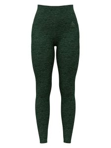 Odlo Legginsy sportowe "Active 365" w kolorze zielonym rozmiar: S. Zielone legginsy ODLO, s, bez wzorów, outdoorowe. Za 215,21 zł.