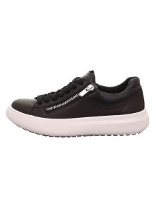 Legero Skórzane sneakersy "T4 JUMP" w kolorze czarnym rozmiar: 41,5. Czarne trampki Legero, bez wzorów, bez zapięcia. Za 254,95 zł.