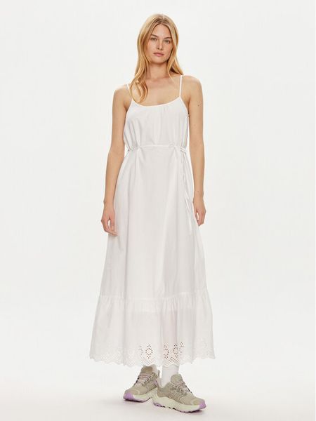 ONLY Sukienka letnia Lou 15313166 Biały Regular Fit. Białe kombinezony ONLY, na lato, xl, bez wzorów, z bawełny, bez kołnierzyka, bez ramiączek. Za 179,99 zł.