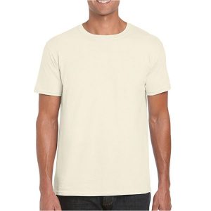 Koszulka Softstyle Dla Dorosłych Unisex. Brązowe bluzki GILDAN, xl, bez wzorów, sportowe, bez kołnierzyka, bez ramiączek. Za 25,99 zł.