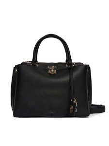 Guess Torebka Bianca HWBG99 07060 Czarny. Czarne kuferki Guess, z aplikacjami, ze skóry, bez dodatków. Za 749,99 zł.