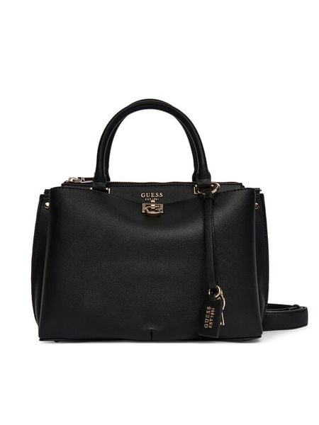 Guess Torebka Bianca HWBG99 07060 Czarny. Czarne kuferki Guess, z aplikacjami, ze skóry, bez dodatków. Za 679,99 zł.