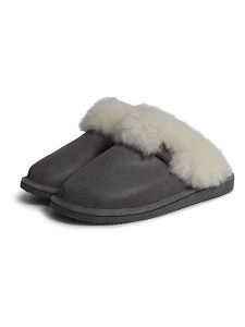 Kaiser Naturfellprodukte Kapcie wełniane "Frida" w kolorze szarym rozmiar: 38. Szare kapcie Kaiser Naturfellprodukte, bez wzorów, z wełny. Za 234,38 zł.