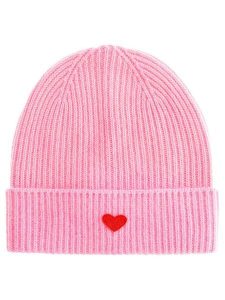 Zwillingsherz Kaszmirowa czapka beanie w kolorze różowym rozmiar: onesize. Różowe czapki Zwillingsherz, bez wzorów, z kaszmiru. Za 133,60 zł.