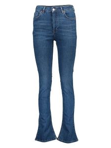 Gina Tricot Dżinsy - Skinny fit - w kolorze niebieskim rozmiar: 36. Niebieskie jeansy Gina Tricot, bez wzorów, z podwyższonym stanem. Za 52,67 zł.