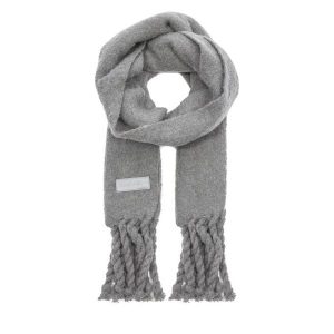 Szalik Tommy Hilfiger. Szare szaliki TOMMY HILFIGER, bez wzorów. Za 449,99 zł.