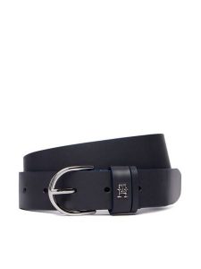Tommy Hilfiger Pasek Essential Effortless 3.0 Sv AW0AW18688 Granatowy. Niebieskie paski TOMMY HILFIGER, bez wzorów, ze skóry. Za 229,99 zł.