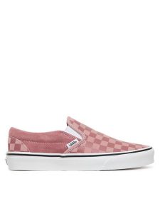 Vans Tenisówki Classic Slip-On VN000D6YCL21 Bordowy. Czerwone trampki Vans, bez wzorów, ze skóry, bez zapięcia. Za 339,99 zł.