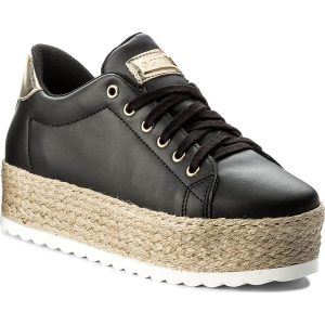 Espadryle GUESS - Miriam FLMRI2 LEA12 BLACK. Czółenka marki Guess. W wyprzedaży za 269,00 zł.