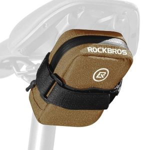 Torba rowerowa pod siodełko narzędziowa Rockbros F006. Zielone torebki klasyczne ROCKBROS, bez wzorów, bez dodatków. Za 59,99 zł.