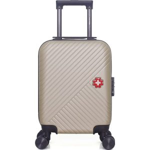 SWISS KOPPER Walizka "Spiez" w kolorze beżowym - 32 x 42 x 20 cm rozmiar: onesize. Brązowe walizki SWISS KOPPER, bez wzorów, z materiału. Za 164,02 zł.