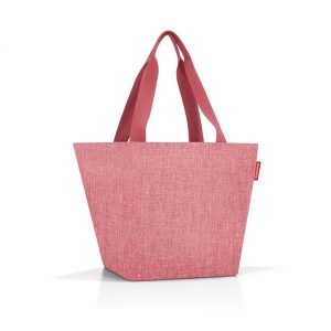 Torba shopper m twist berry. Czerwone shopper bag Reisenthel, bez wzorów, z materiału, na ramię, duże, bez dodatków. Za 146,90 zł.